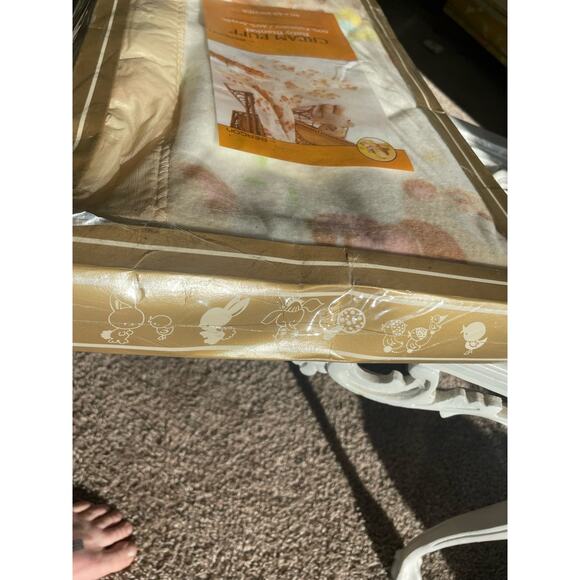 New old Stock Beacon Baby Blanket Cream Puff Downy Dream Brown Bears Satin Trim - Picture 13 of 15